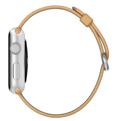 Ремінець Apple 42mm Gold/Red Woven Nylon для Apple Watch 411 фото