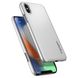 Пластиковая тонкая накладка для iPhone X Spigen Thin Fit серебристая  1294 фото 3
