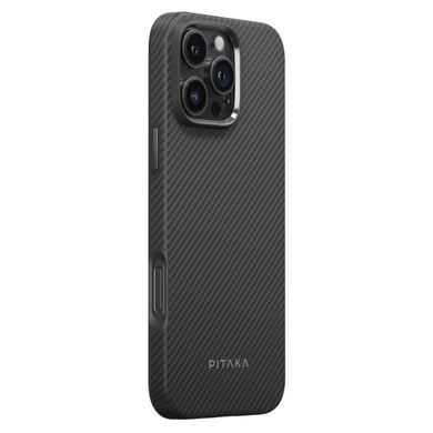 Чохол Pitaka Military-Grade Protective Case Twill 600D for iPhone 16 Pro Max - Black/Grey (KI1601PMPA)