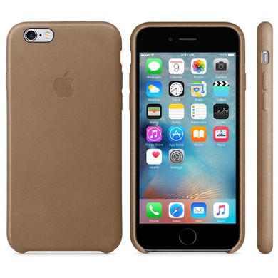 Чохол Apple Leather Case Brown (MKXR2) для iPhone 6/6s Plus 311 фото