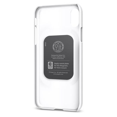 Белый чехол-накладка Spigen Thin Fit для iPhone X 1295 фото