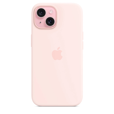 Чехол Silicone Case для iPhone 15 Light Pink COPY 9618-1 фото