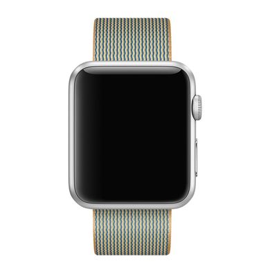 Ремінець Apple 42mm Gold/Royal Blue Woven Nylon для Apple Watch 412 фото