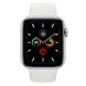Apple Watch Series 5 (GPS) 44mm Silver Aluminum Case with White Sport Band (MWVD2) 3480 фото 1