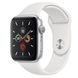 Apple Watch Series 5 (GPS) 44mm Silver Aluminum Case with White Sport Band (MWVD2) 3480 фото 2