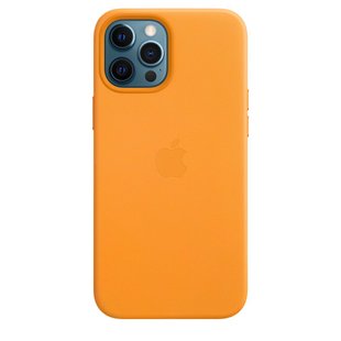 Чехол Apple Leather Case with MagSafe California Poppy (MHKH3) для iPhone 12 Pro Max 3848 фото