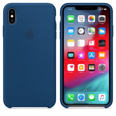 Силіконовий чохол Apple iPhone XS Max Silicone Case (MTFE2) Blue Horizon 2107 фото