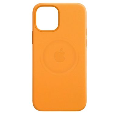 Чехол Apple Leather Case with MagSafe California Poppy (MHKH3) для iPhone 12 Pro Max 3848 фото
