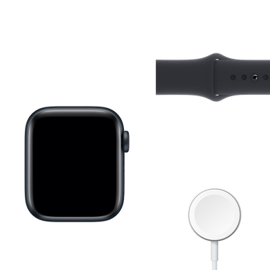 Смарт-годинник Apple Watch Series 8 GPS 41mm Midnight Aluminum Case w. Midnight Sport Band S/M (MNU73) 4420-1 фото