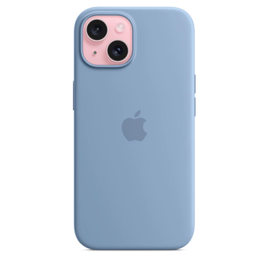 Чeхол Apple iPhone 15 Silicone Case with MagSafe - Winter Blue (MT0Y3) 7838 фото