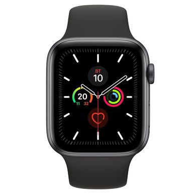 Apple Watch Series 5 (GPS) 44mm Space Gray Aluminum Case with Black Sport Band (MWVF2) 481 фото