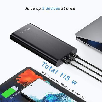Зовнішній акумулятор Voltero 26800mAh S25 PD/100W QC/3.0/18W USB-C, USB-Ax2 (8720828063101, 6090525828894) 9842 фото