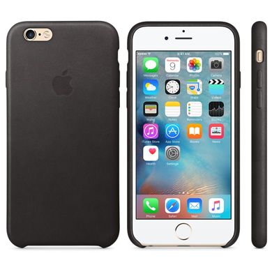 Чохол Apple Leather Case Black (MKXF2) для iPhone 6/6s Plus 312 фото