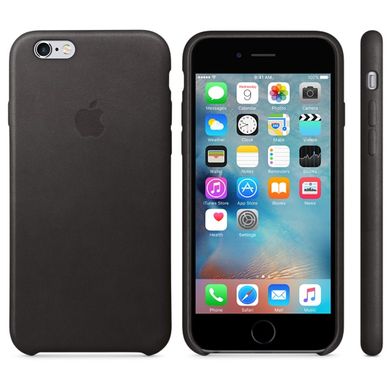 Чохол Apple Leather Case Black (MKXF2) для iPhone 6/6s Plus 312 фото