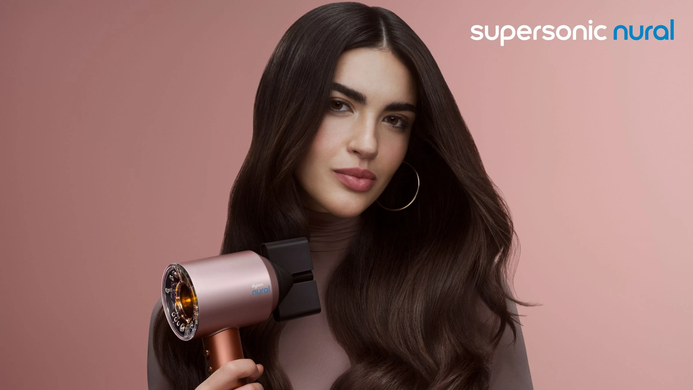 Фен для волос Dyson Supersonic HD16 Nural Hair Dryer Straight+Wavy - Amber Silk (143644-01) 111336 фото