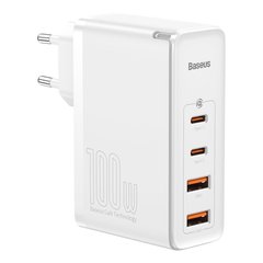 Сетевое зарядное устройство Baseus GaN2 Pro Q.C 2C + Charger Type-C Cable 100W  White (CCGAN2P-L02) 02106 фото