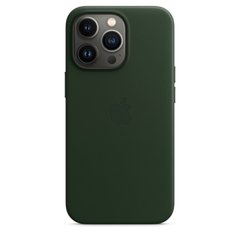 Чохол Apple Leather Case with MagSafe Sequoia Green (MM1G3) для iPhone 13 Pro
