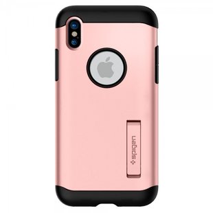 Чохол Spigen Slim Armor Rose Gold для iPhone X 1302 фото