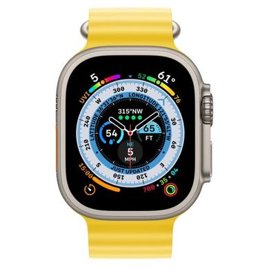 Смарт-годинник Apple Watch Ultra 49mm (GPS + Cellular) Titanium Case with Yellow Ocean Band (MNHG3) 4411 фото