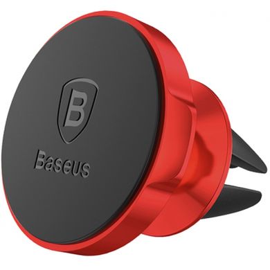 Автодержатель Baseus Small Ears Series Magnetic suction bracket (Air outlet type) Red (SUER-A09) 1348 фото