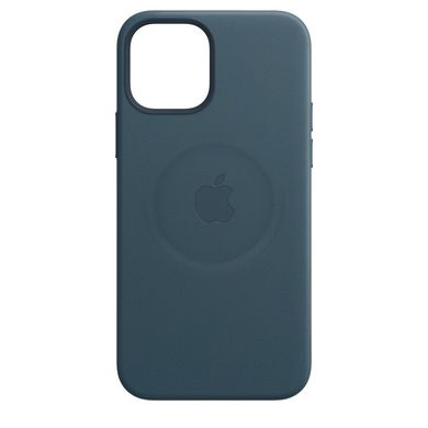 Чехол Apple Leather Case with MagSafe Baltic Blue (MHKE3) iPhone 12/iPhone 12 Pro 3853 фото