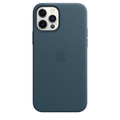 Чехол Apple Leather Case with MagSafe Baltic Blue (MHKE3) iPhone 12/iPhone 12 Pro 3853 фото