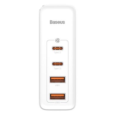 Сетевое зарядное устройство Baseus GaN2 Pro Q.C 2C + Charger Type-C Cable 100W  White (CCGAN2P-L02) 02106 фото