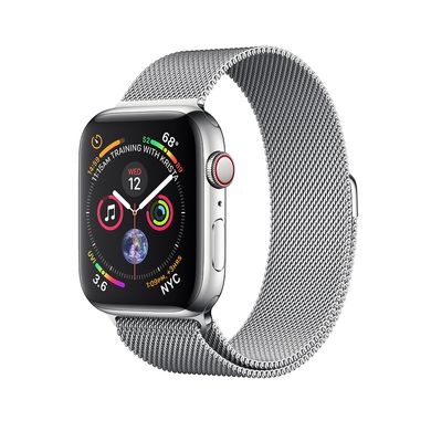 Apple Watch Series 4 (GPS+LTE) 44mm Stainless Steel Case with Milanese Loop (MTV42) 2079 фото