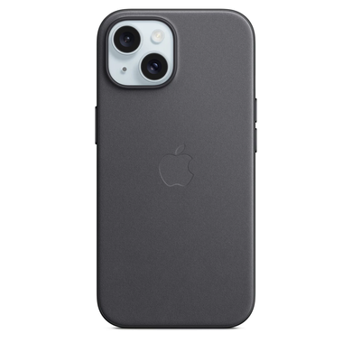 Чeхол Apple iPhone 15 FineWoven Case with MagSafe - Black (MT393) 7844 фото