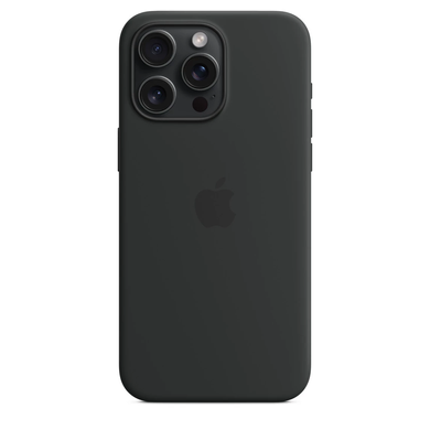 Чохол Apple iPhone 15 Pro Max Silicone Case with MagSafe - Black (MT1M3) 7794 фото
