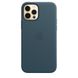 Чехол Apple Leather Case with MagSafe Baltic Blue (MHKE3) iPhone 12/iPhone 12 Pro 3853 фото 2