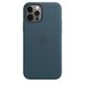 Чехол Apple Leather Case with MagSafe Baltic Blue (MHKE3) iPhone 12/iPhone 12 Pro 3853 фото 3