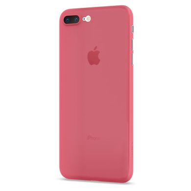 Тонкий пластиковый чехол Spigen Air Skin красный для iPhone 8 Plus  1971 фото