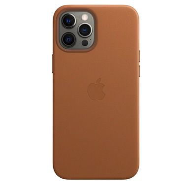 Чохол Apple Leather Case with MagSafe Saddle Brown (MHKL3) для iPhone 12 Pro Max 3849 фото