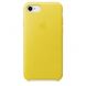 Силиконовый оригинальный чехол Apple Leather Case Spring Yellow (MRG72) для iPhone 8/7 1871 фото 1