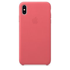 Шкіряний чохол Apple для iPhone XS Max рожевий (MTEX2)