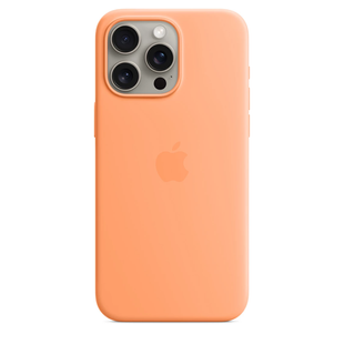 Чохол Apple iPhone 15 Pro Max Silicone Case with MagSafe - Orange Sorbet (MT1W3) 7795 фото