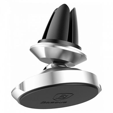 Автодержатель Baseus Small Ears Series Magnetic suction bracket (Air outlet type) Silver (SUER-A0S) 1349 фото