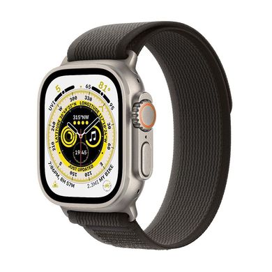 Смарт-годинник Apple Watch Ultra 49mm (GPS + Cellular) Titanium Case with Black/Gray Trail Loop S/M (MQFW3) 4412 фото