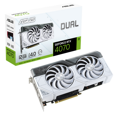 Видеокарта ASUS DUAL-RTX4070-12G-WHITE