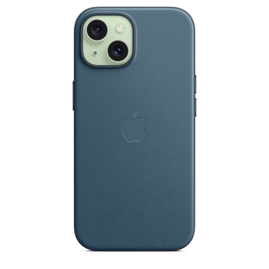 Чeхол Apple iPhone 15 FineWoven Case with MagSafe - Pacific Blue (MT3G3) 7845 фото