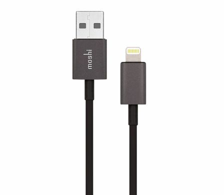 USB кабель Moshi Lightning black (1 m) для зарядки iPhone, iPad 1733 фото