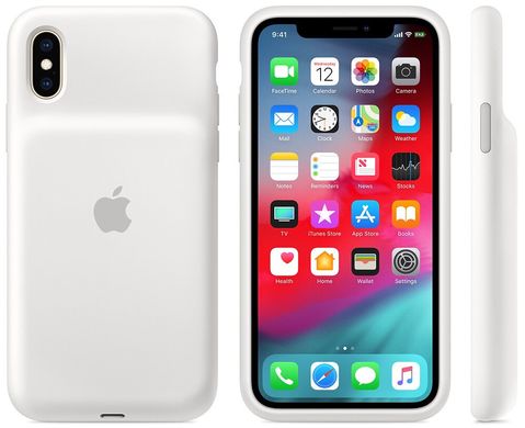 Чехол Apple Smart Battery Case  для iPhone XS (White) 2209 фото
