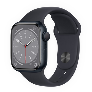 Смарт-годинник Apple Watch Series 8 GPS 45mm Midnight Aluminum Case w. Midnight Sport Band S/M (MNUJ3) 4424-1 фото