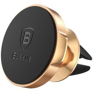 Автотримач Baseus Small Ears Series Magnetic suction bracket (Air outlet type) Gold (SUER-A0V) 1359 фото