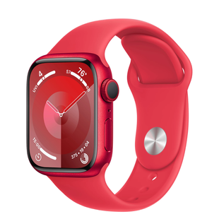 Apple Watch Series 9 GPS 45mm (PRODUCT)RED Aluminum Case with (PRODUCT)RED Sport Band - S/M (MRXJ3) 4470 фото