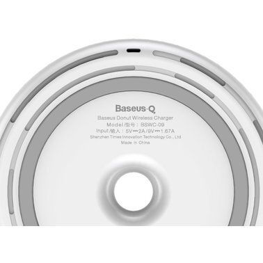 Зарядний пристрій Baseus Wireless Donut Charger White (WXTTQ-01) 2802 фото