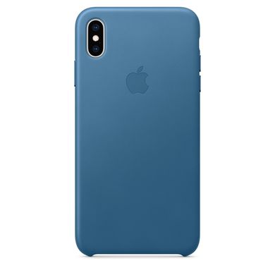 Оригінальний чохол зі шкіри Apple для iPhone XS Max блакитний (MTEW2) 2115 фото