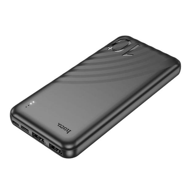 Зовнішній акумулятор HOCO J123 Element 10000mAh, 2USB, 2A Black 9481 фото