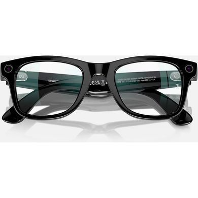Смарт-окуляри Ray-Ban Meta Wayfarer Shiny Black Frame Clear Lenses (RW4006 601/SB 50-22)